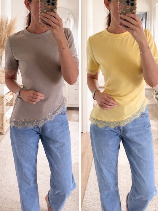 ‘BERRI’ LACE TRIM TOP