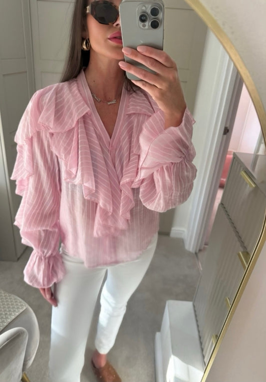 ‘FLOSSY’ ruffled shirt