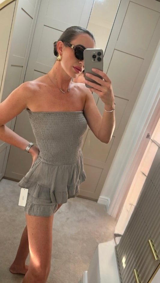 ‘CHESCA’ cheesecloth playsuit